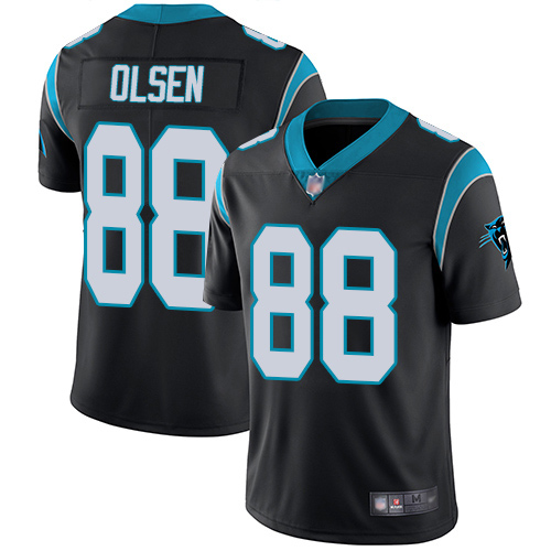 Carolina Panthers Limited Black Youth Greg Olsen Home Jersey NFL Football #88 Vapor Untouchable